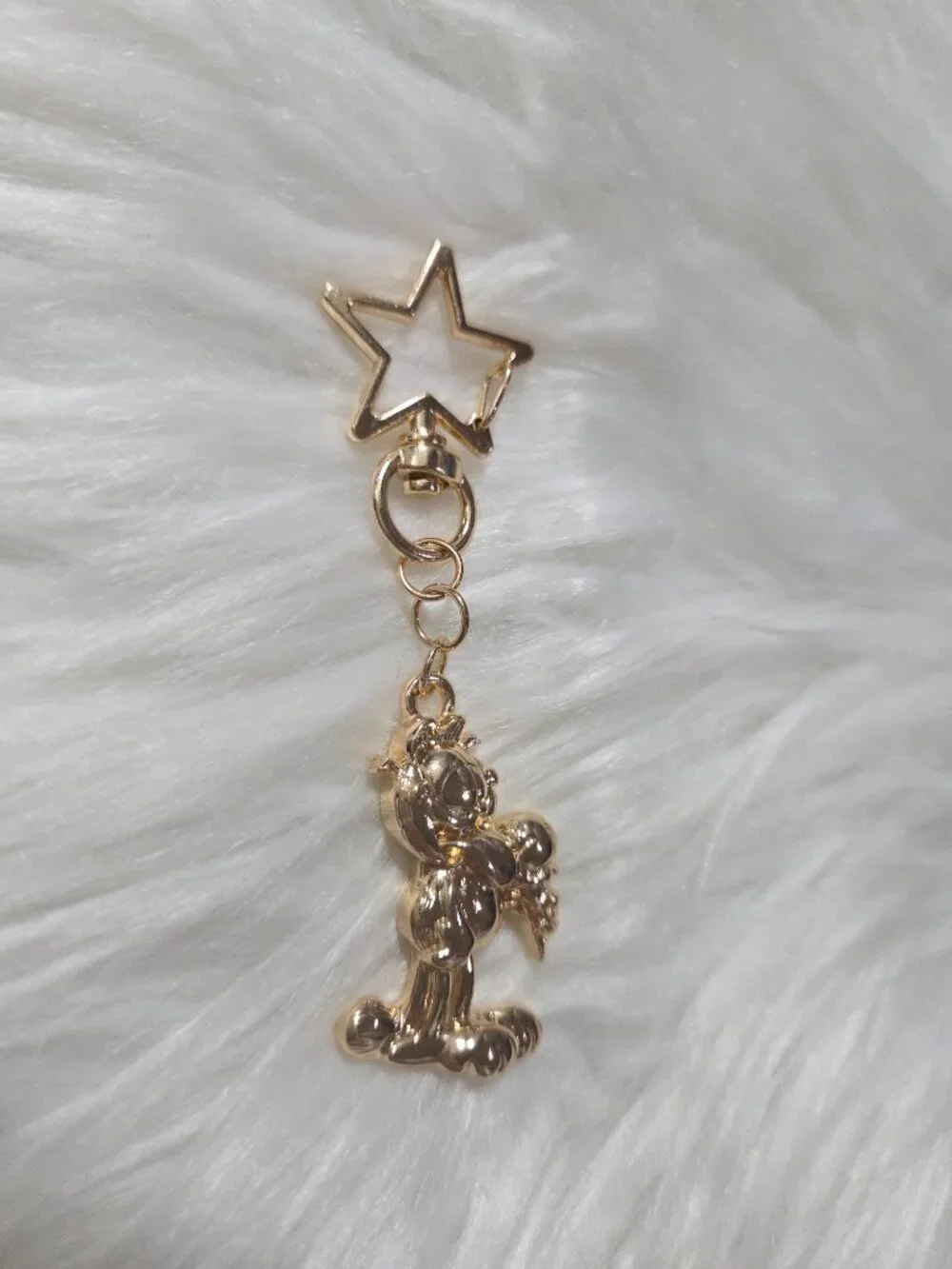 Garfield Gold-Tone Keychain